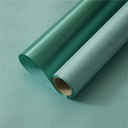 Single-Sided Coated Floral Paper Wrapped Waterproof Pearl Satin Silk Texture and Thickened Silver Glitter Film