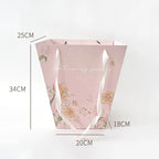 Flower Tote Bag Packaging Paper Bag Internet Famous square Hugging Bag Large Gift Bouquet Handbag