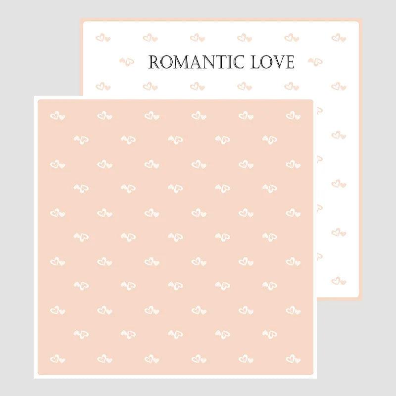DIY Handmade Gift Packaging Paper Single-sided Waterproof Flower and Love Bouquet Paper for Coated Gifts