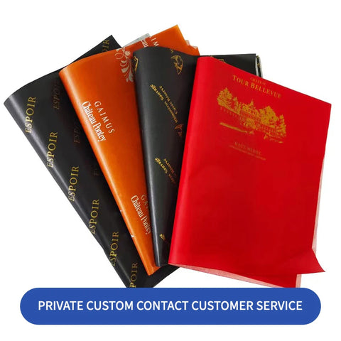 Customized Printed Logo Gold Waterproof Eco-friendly Recyclable Gift Wrapping Tissue Rose Mixed Pulp Packaging