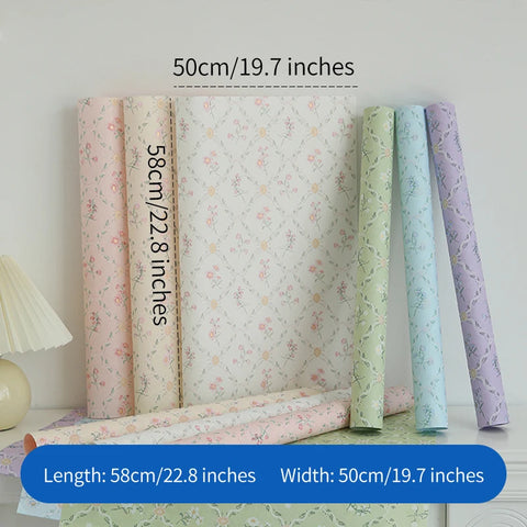 Premium Cotton Art Paper Floral Bouquet Wrapping Paper Virgin Floral Packaging Supplies for Valentine's Day Gift