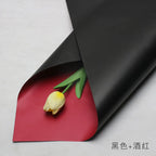 Handmade Ou Ya Two-Color Floral Wrapping Paper Waterproof Flower Packaging with Coating for Bouquets
