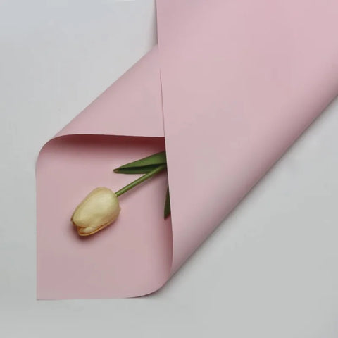 Handmade Ou Ya Two-Color Floral Wrapping Paper Waterproof Flower Packaging with Coating for Bouquets