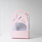 Valentine's Day Gift Bow Knot Flower Box Kraft Paper Folding Design for Flower Shop and Personal Gift Packaging