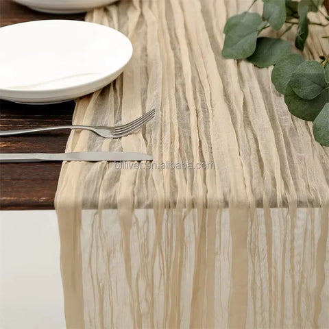 Customized Woven Polyester Non-slip Eco-friendly Durable Tablecloth Wedding Banquet Home Use Non-Iron