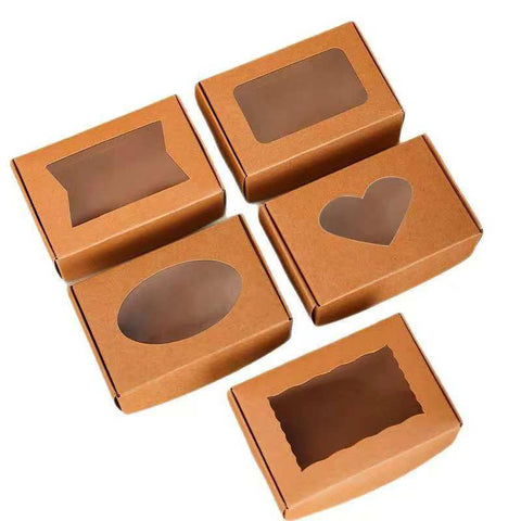 Wholesale Colorful Portable Cake Box with Window Trapezoid Shape for Food Shipping & Gift Packaging