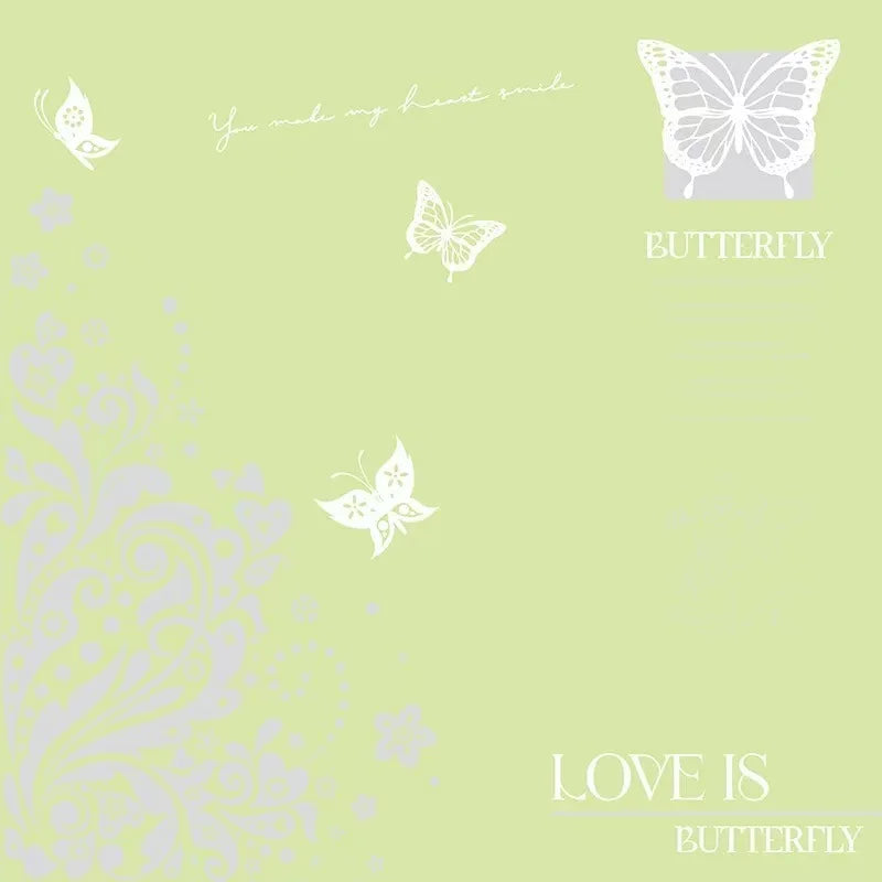 Waterproof Gift Bouquet Packaging Paper Nosha Paper with Single-sided Coating Butterfly Print Design