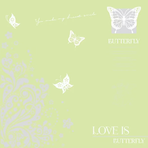 Waterproof Gift Bouquet Packaging Paper Nosha Paper with Single-sided Coating Butterfly Print Design