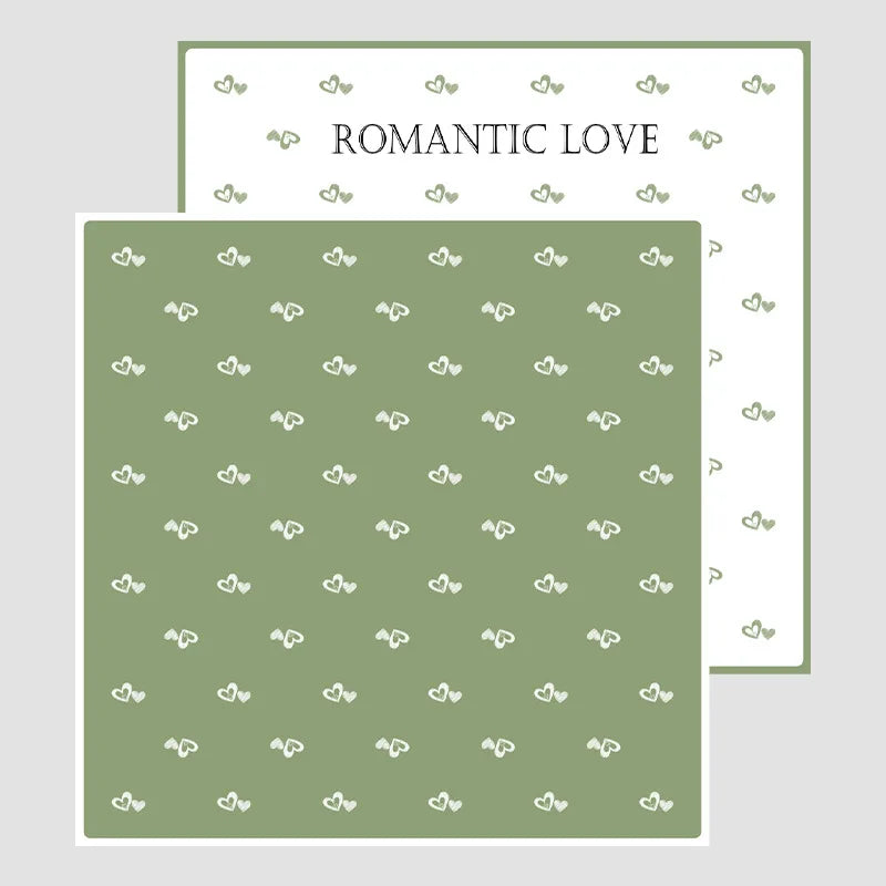 DIY Handmade Gift Packaging Paper Single-sided Waterproof Flower and Love Bouquet Paper for Coated Gifts