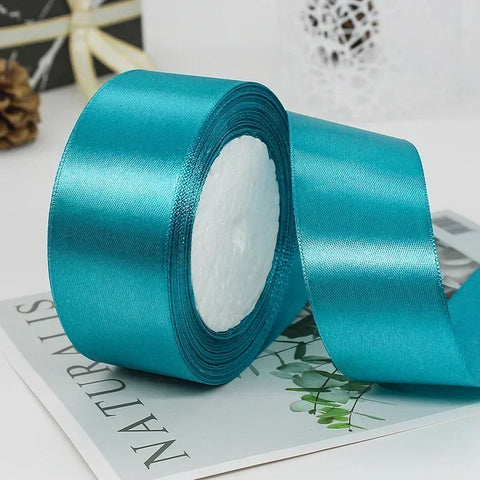 22meters Satin Ribbon 50-Color 4cm Sash DIY Craft Handmade Christmas Wedding Party Fabric Decoration Polyester Gift Ribbons
