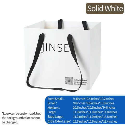 Flower Tote Bag Packaging Paper Bag Internet Famous square Hugging Bag Large Gift Bouquet Handbag