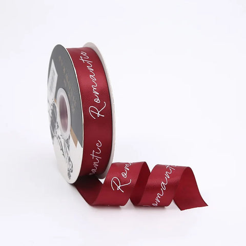 Luxury 2.5CM English Ribbon Romantic Flower Bouquet for Valentine's Day Christmas or Wedding Gift Ribbons