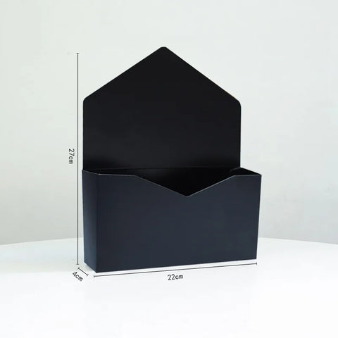 Wholesale Creative Biodegradable Eco-Friendly Flower-Arranged Envelope Box for Valentine's Day/Wedding/Birthday Party 350g Thick