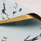 Waterproof Marble Pattern Gilded Paper Flower Bouquet Single Side Coated for Flower Shop Packaging
