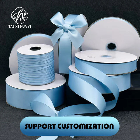 Polyester Satin Single Face Ribbon 100 Yards 4cm 1 1/2inches Eco-Friendly Durable Christmas Gift Wrap Florist Cake Packaging