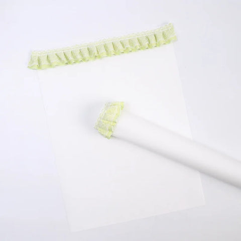 High-End Lace Edge Bouquet Wrapping Paper Single-Sided Coated Packaging Material