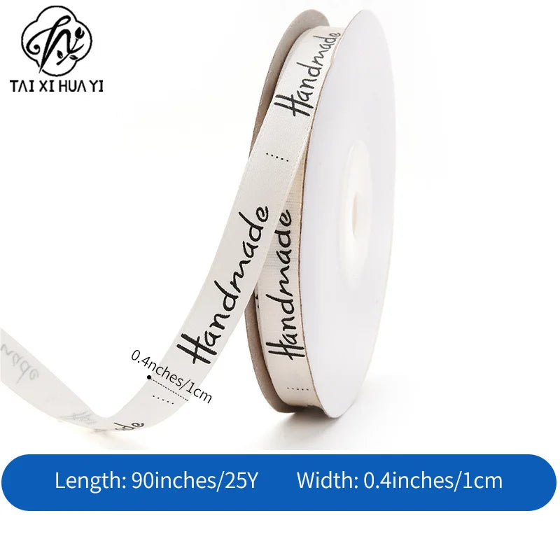 Wholesale Eco-friendly Polyester Printed Handmade Single Face Slogan Cake Decorative Ribbon Wedding