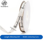 Wholesale Eco-friendly Polyester Printed Handmade Single Face Slogan Cake Decorative Ribbon Wedding