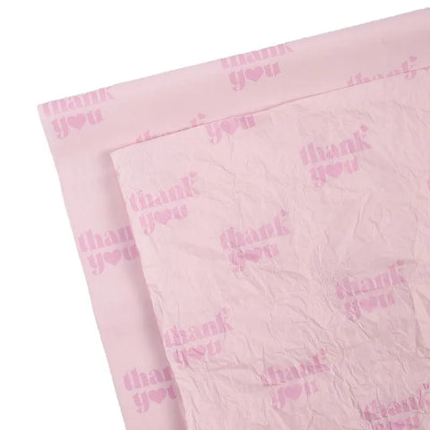 Simple English Coated Snow Pear Paper Single Side PE Coating Thank You Message