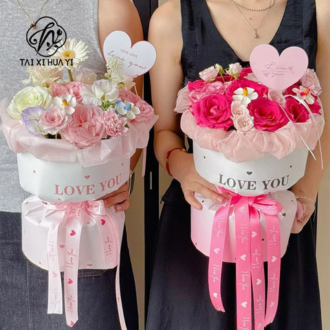 Valentine's Day Florist Qixi Encounter Gradient Wrap Paper Art Paper Fresh Flowers Waterproof Wrapping