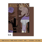 Advanced Art Paper Animal Forest Flower Packaging with Single Side Coating Atmosphere Floral Art Design