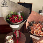 Flower Wrapping Paper Plastic Wrapping Paper Maillard Cappuccino Bouquet Wrapping Premium Handmade DIY Virgin