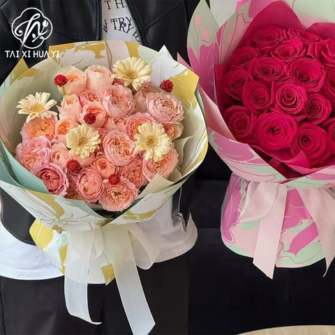 Chunxia Single-Sided Flower Design Eco-Friendly Water-proof Recyclable Oil Painting Paper New Flower Paper Maker for Mother's