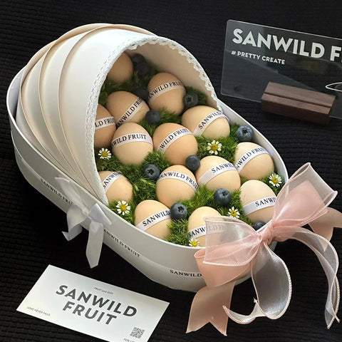 Cradle Flower Box Egg Postpartum Hand Gift Box Flower Basket Flower Bouquet Packaging Box