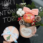 Wholesale Modern Luxury Cylinder Rigid Gift Box Recyclable Handmade Vanishing Teachers' Day Flowers Hugging Mini Flower