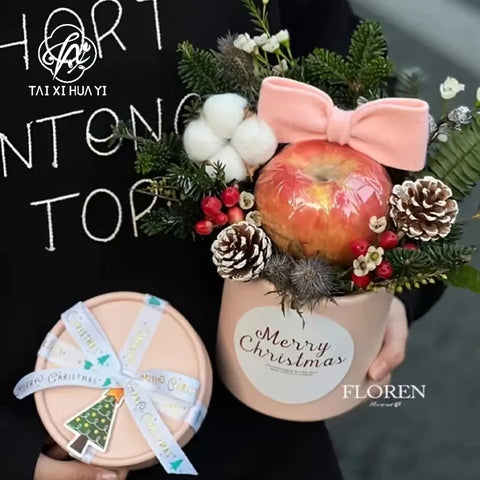 Wholesale Modern Luxury Cylinder Rigid Gift Box Recyclable Handmade Vanishing Teachers' Day Flowers Hugging Mini Flower