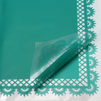 Glass Paper with Petal Lace Design Transparent Plastic Waterproof Flower Paper Single Side Coating Flower Wrapping Paper