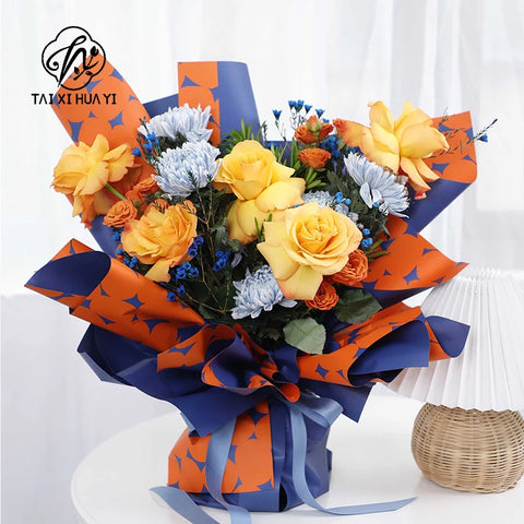 Valentine's Day Waterproof Papel Florist Packaging Paper Sheet PE Coating Wrapping Paper for Gifts Box