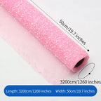 50cm*4Yards/Roll Snowflake Floral Bouquet Gift Box Wrapping Paper Art Paper Florists Supplies Materials Flower Wrapping