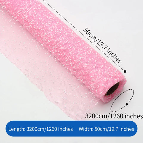50cm*4Yards/Roll Snowflake Floral Bouquet Gift Box Wrapping Paper Art Paper Florists Supplies Materials Flower Wrapping