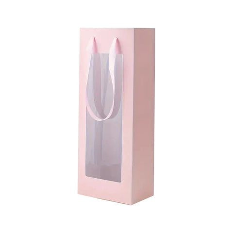 Nicro Single Bouquet Bag New Arrival Transparent Rectangular Hand Packaging for Flowers for Valentine's Day Recycled Materials