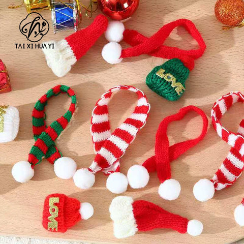 Red Fruit Branches Golden Fortune Handicraft Fashion Christmas Decoration Cashmere Yarn Flower Pot Hanging Accessories