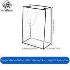 Customized Transparent PP Flower Bag Transparent Flowers Packing Bag Portable Pp Material Tote Bag