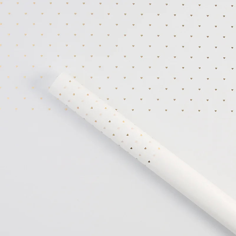 Waterproof Eco-Friendly Recyclable Flower Packaging Single Side Coated Careful Hot Stamping Matte Paper Jelly Film