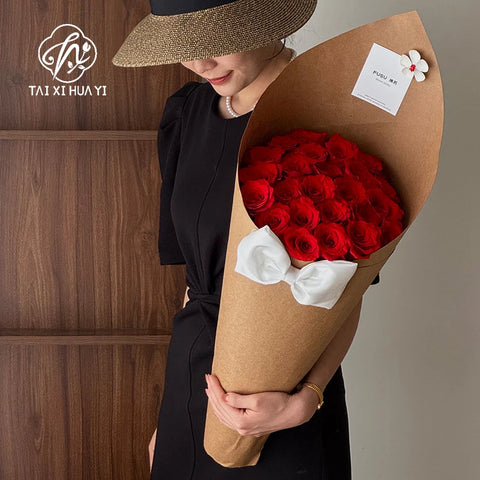 Extra Large Giant Ice Cream Floral Thick Sturdy Specialty Paper PE Coated Single Side Waterproof Fresh Flower Bouquet Wrapping