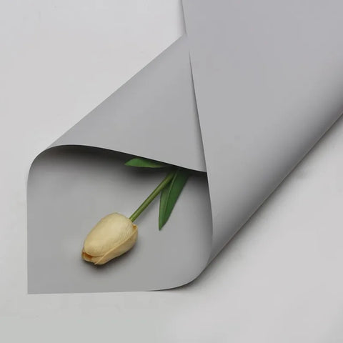 Handmade Ou Ya Two-Color Floral Wrapping Paper Waterproof Flower Packaging with Coating for Bouquets