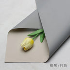Handmade Ou Ya Two-Color Floral Wrapping Paper Waterproof Flower Packaging with Coating for Bouquets
