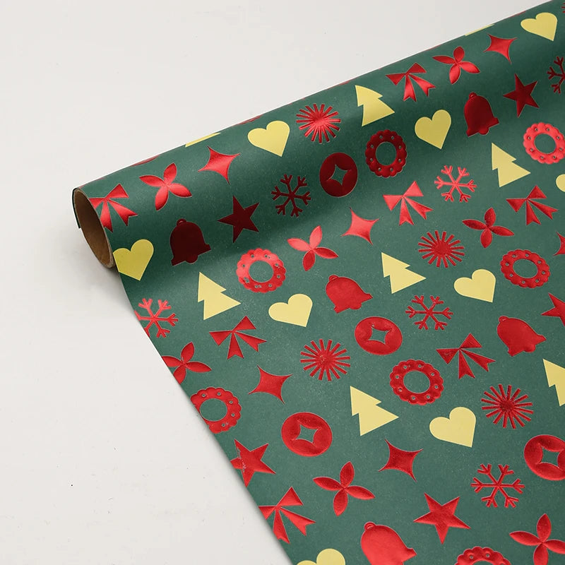 Recyclable Floral Specialty Christmas Tissue Paper Gift Wrapping Paper DIY Bouquet Wrap for Christmas Eve Gifts