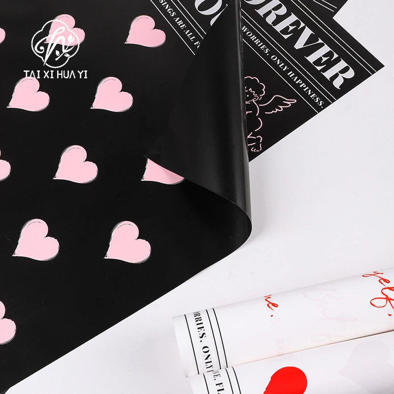 Valentine's Day Angel Love Bouquet Virgin Waterproof Wrapping Paper for Rose Flowers Packaging Supplies Main image