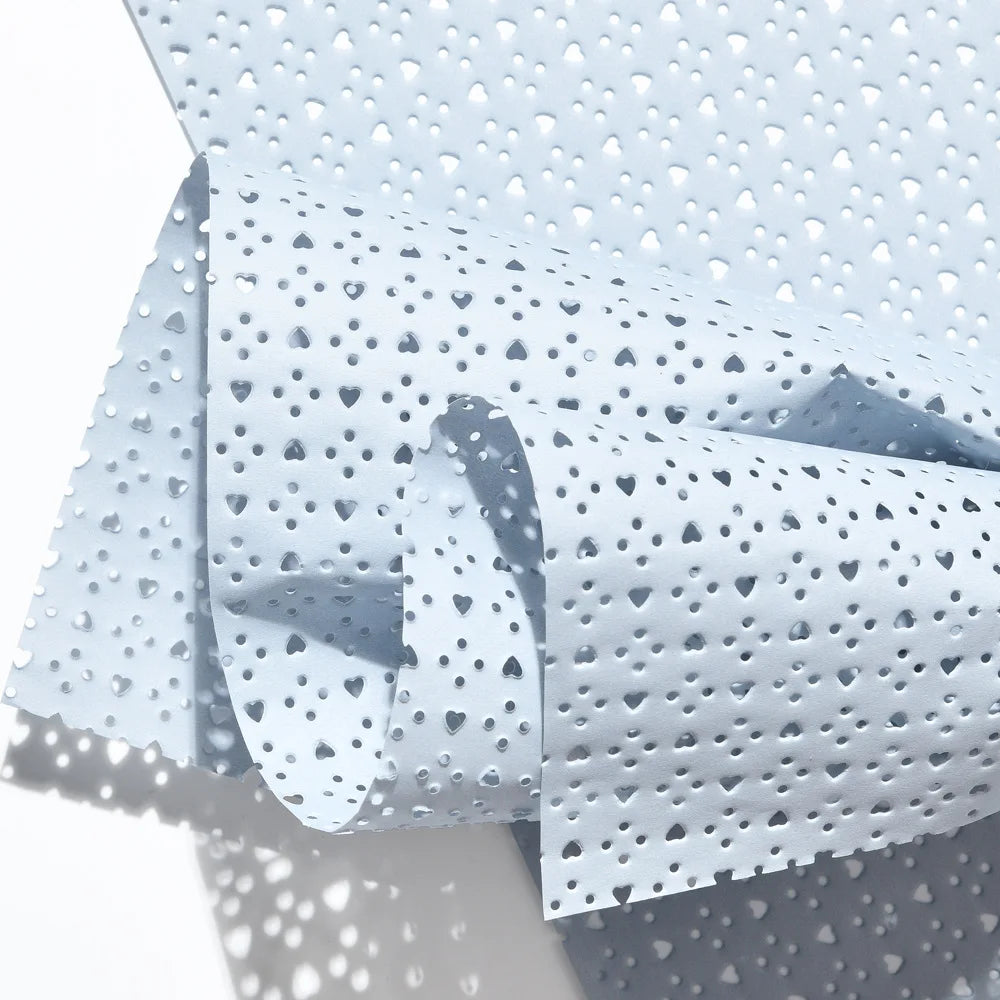 Love Hole Single-Sided Coated Fenghua Paper Waterproof Thickened Paper for Hollow Flower Bouquet Packaging