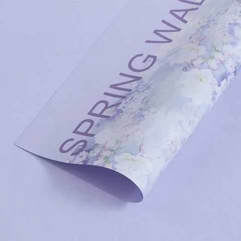 High Quality Waterproof Coated Single Side Flower Wrapping Paper Flower Shop Bouquet Wrapping Paper