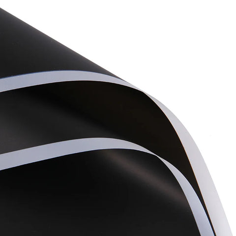 Waterproof Eco-Friendly Recyclable Korean Su Material Single Side Coating Black White Aristocratic Packaging Paper Floral