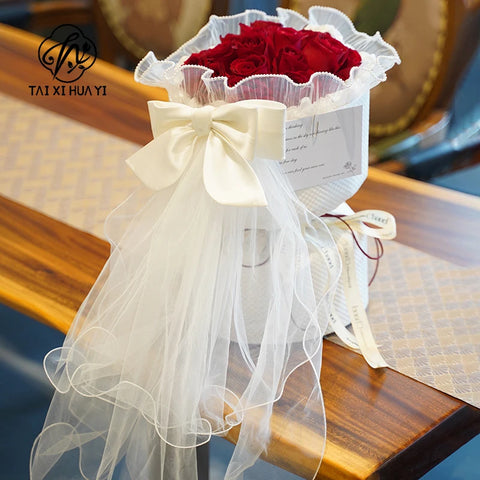 Wholesale Polyester Flowers Wrapping Paper for Gift Packaging Floral Bouquet Decoration Materials