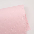 Fresh Flower Bouquet and Gift Wrapping 52x52cm Rose Pattern Embossed Specialty Paper with PE Coating for Valentine's Day