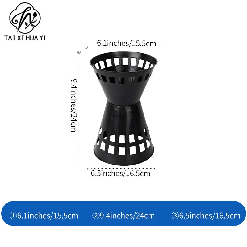 Christmas Design Plastic Container Flower Holder with Drainage Hole for Garden Use-Durable Modern Minimalist