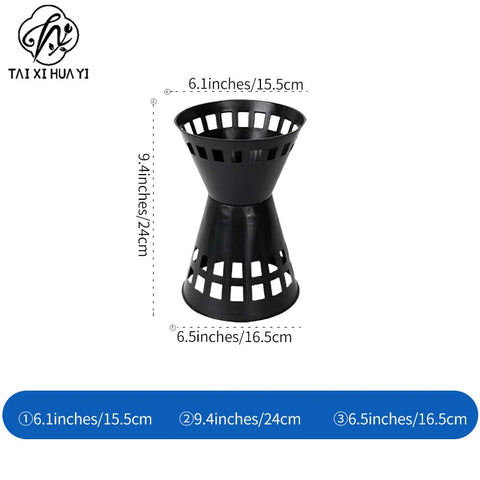 Christmas Design Plastic Container Flower Holder with Drainage Hole for Garden Use-Durable Modern Minimalist